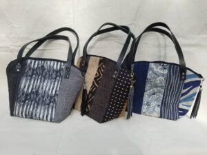 repurposed hand bags by Yvonne Warren
