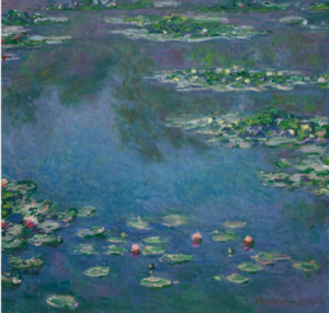 water lilies by claude monet